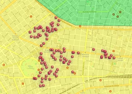 El mapa de cortes en la Ciudad publicado por el ENRE