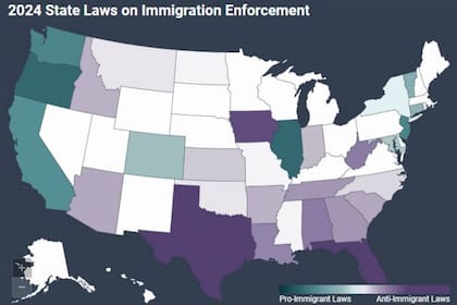 El mapa de ILRC sobre las leyes a favor y en contra de los inmigrantes en EE.UU.
