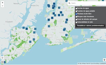 El mapa de las piscinas gratuitas por la ola de calor en la Ciudad de Nueva York