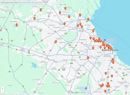 El mapa de las urnas en CABA y la provincia de Buenos Aires