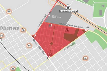 El mapa de los cortes de tránsito por el partido de la Argentina