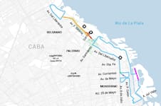 Los cortes de calle que afectarán a la ciudad desde las 9 de hoy