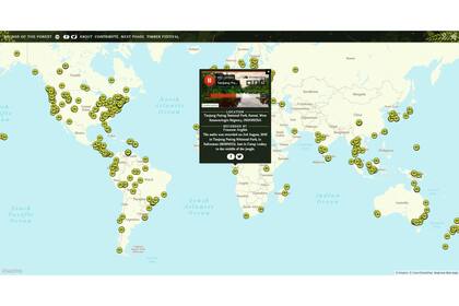 El mapa de los gigantes gentiles y sus aves