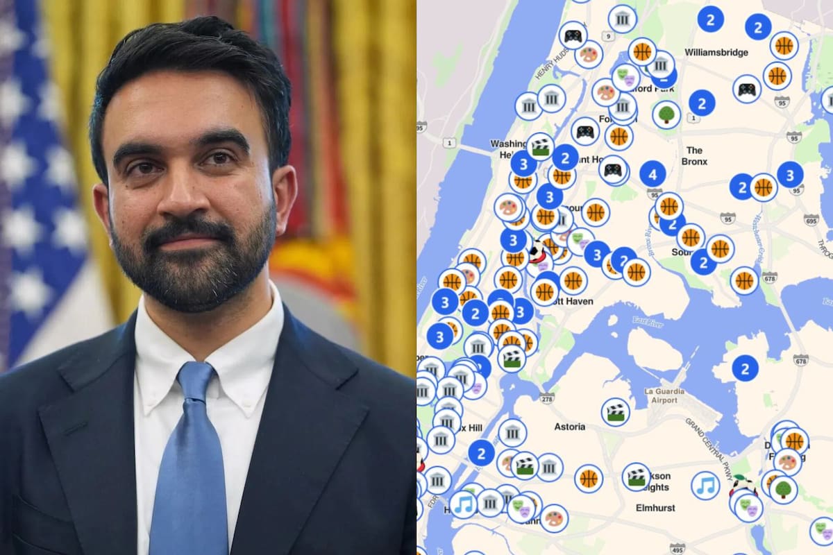 El mapa de Nueva York con las acvtividades gratuitas que se ofrecerán durante el verano
