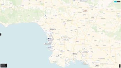 El mapa que muestra cómo se distribuyen las empresas aeroespaciales en la región