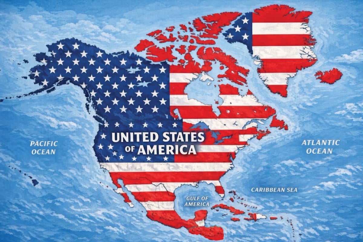 El mapa que posteó Donald Trump que generó enojo entre mandatarios de países vecinos