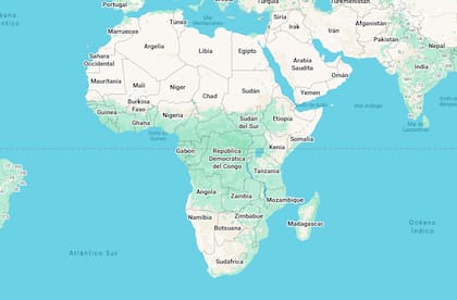 El mapa real del continente africano