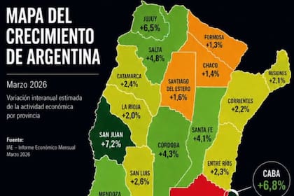 La Universidad Austral desmintió haber elaborado el mapa de crecimiento provincial con errores que compartieron Milei y un asesor de Caputo