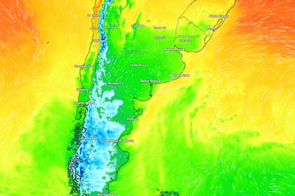 El mapa térmico de la Argentina, en un día con medio país con alerta meteorológica por frío extremo