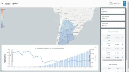 El mapa tiene información de los municipios de todo el país
