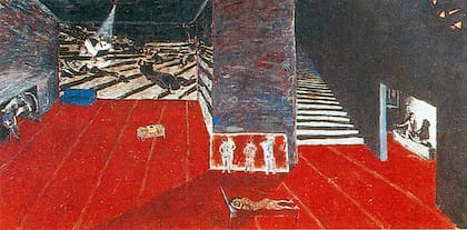 "El mar dulce", obra de Guillermo Kuitca