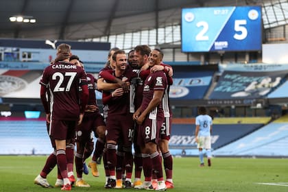 El marcador contundente refleja la impactante derrota de Manchester City ante Leicester