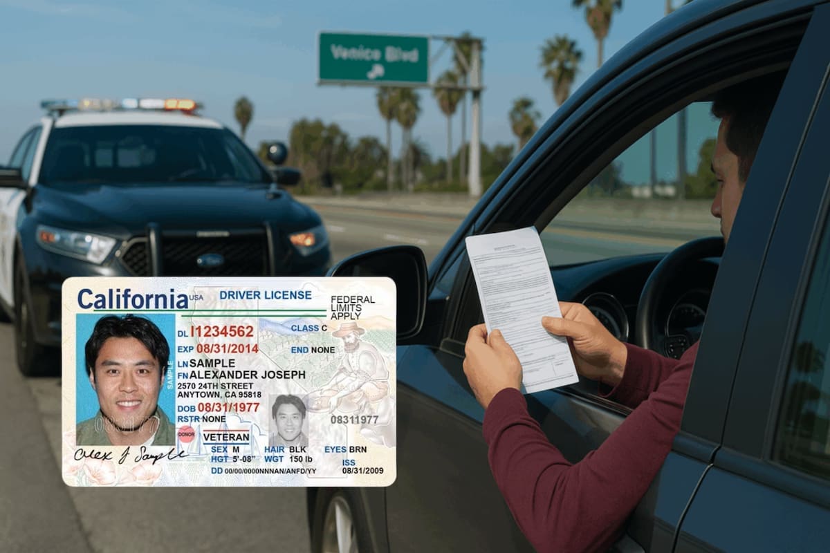 El marco legal y administrativo que regula la conducción en California establece los tiempos en el que una multa permanece en el historial del conductor