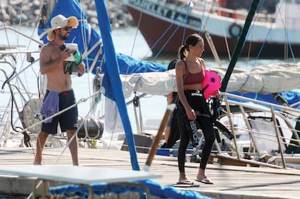 El martes 4 desembarcaron en el puerto de La Paloma y se quedaron al menos tres días.