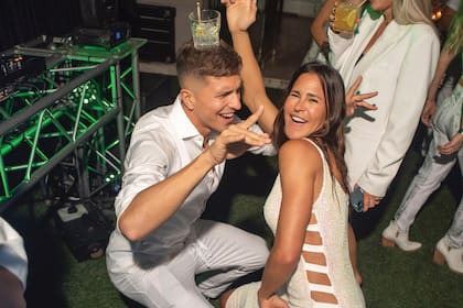 “El más bailarín fue mi hijo, aunque ¡ninguno paró ni un minuto!”, aseguró Caro.