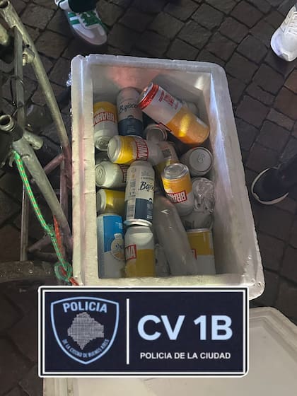 El material confiscado por la Policía de la Ciudad