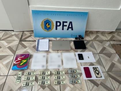 El material incautado por la policía