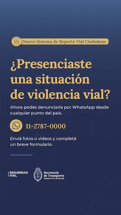 El material no debe ser presentado por un conductor que utilice su celular al volante, sino por terceros