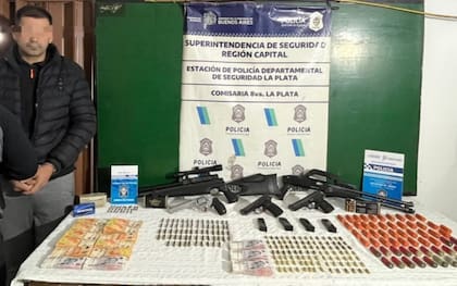 El material que encontraron en la casa del comerciante
