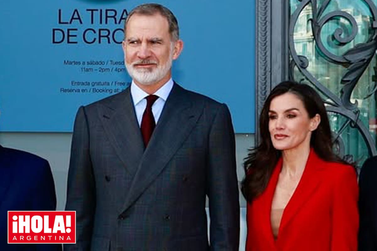 El matriomonio real en la exhibición organizada en las galerías del Banco de España.