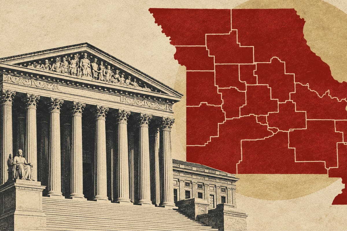 El máximo tribunal estadounidense frenó el 10 de septiembre de 2026 una orden federal que restablecía un nuevo mapa de distritos en Missouri