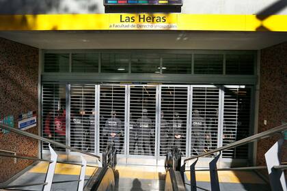 El mayor conflicto se desató en la estación Las Heras de la línea H