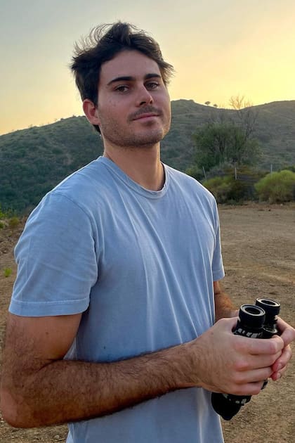 El mayor de los hijos de la pareja el día de su último cumpleaños.