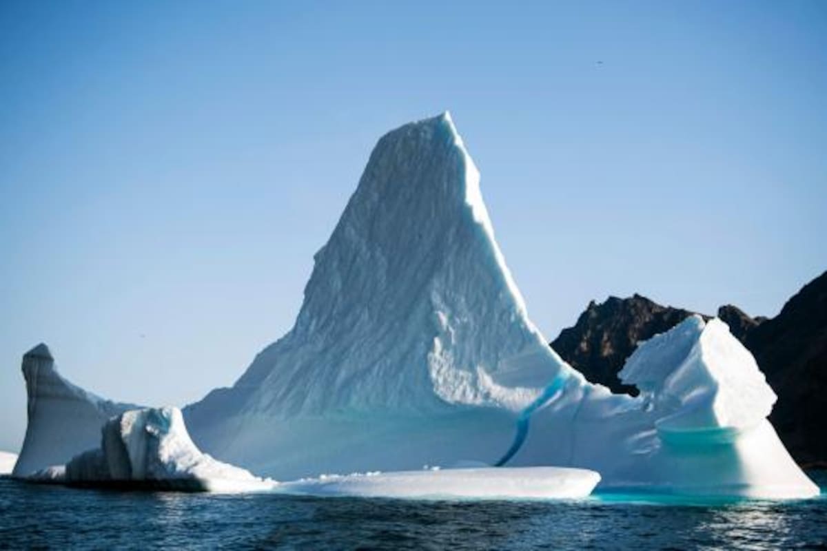 El mayor iceberg del mundo se desprendió de la plataforma de hielo Roone, al noroeste de la Antártida
Foto: AFP