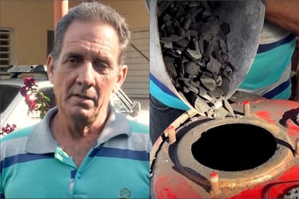 El mecánico cubano modificó el motor de su Fiat Polski de 1980 para que funcione con carbón en medio del bloqueo de combustible en la isla