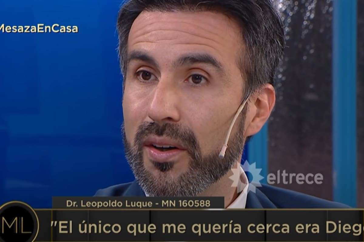 El médico de Diego relató cómo fueron sus últimos días. Fuente: eltrece