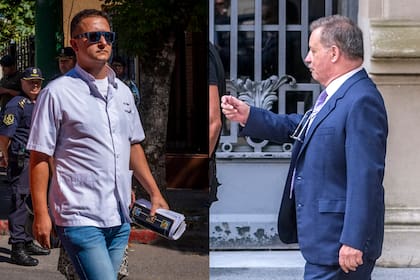 El médico forense Diego Duarte y el especialista en medicina legal Juan José Fenoglio, perito de parte