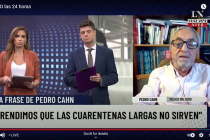 El médico Pedro Cahn, en diálogo con LN+