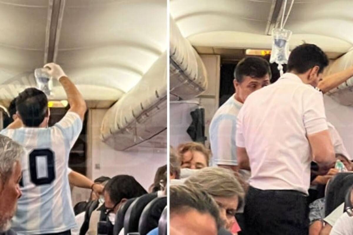 El médico que le salvó la vida a un pasajero en pleno vuelo, mientras lucía la 10 de la selección argentina