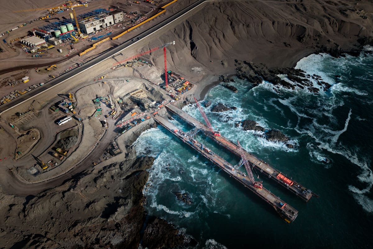 El megaproyecto de Techint en Chile que llevará agua del Pacífico a las minas de cobre