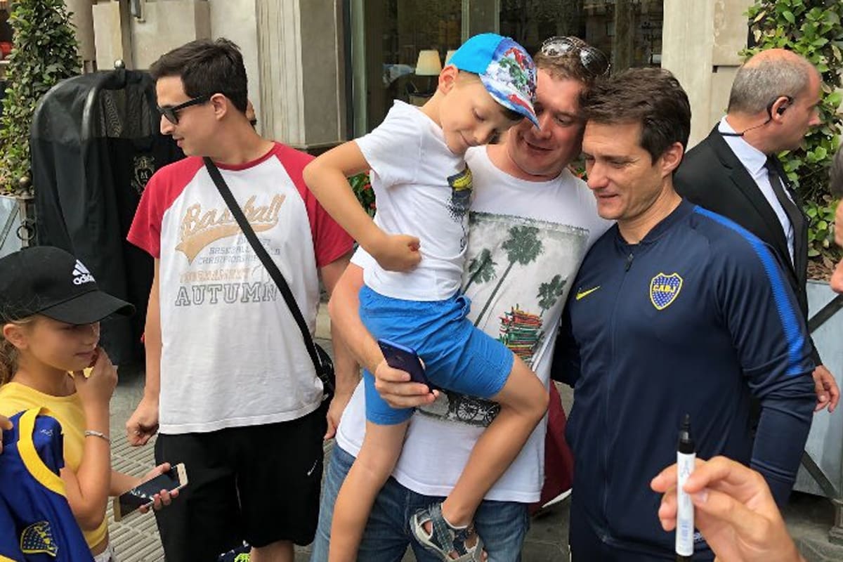 El mellizo se encontró con varios Xeneize