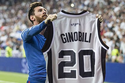 El meme de Messi colgando la camiseta de Manu Ginóbili
