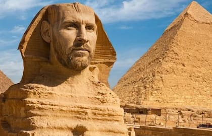 El meme de Messi como la efigie egipcia, apareció luego de que la selección argentina derrotara a Egipto