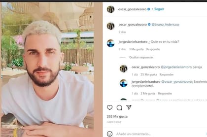El mensaje con el que el Negro Oro confirmó su romance con Bruno Federico en redes sociales