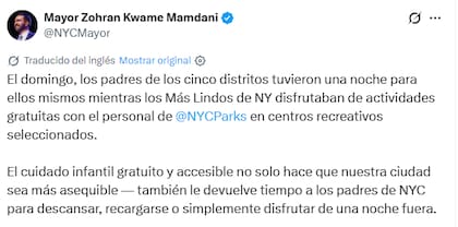 El mensaje de Mamdani