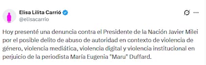 El mensaje de Carrió