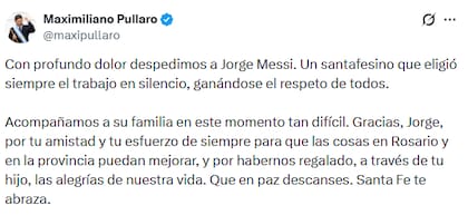 El mensaje de Pullaro