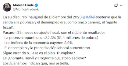 El mensaje de Frade