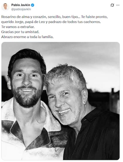 El mensaje de Javkin