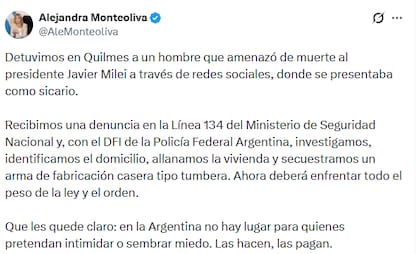 El mensaje de Monteoliva