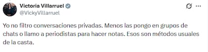 El mensaje de Villarruel