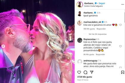 El mensaje de amor de Rolando Barbano hacia Marina Calabro