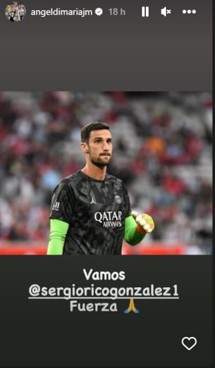 El mensaje de Ángel Di María para Sergio Rico