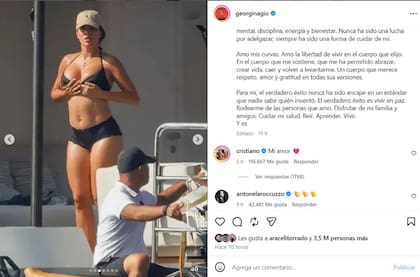 El mensaje de apoyo de Antonela Roccuzzo a Georgina Rodríguez en Instagram