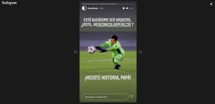 El mensaje de arquero a arquero que le envió Chavo Fucks a Enzo Pérez