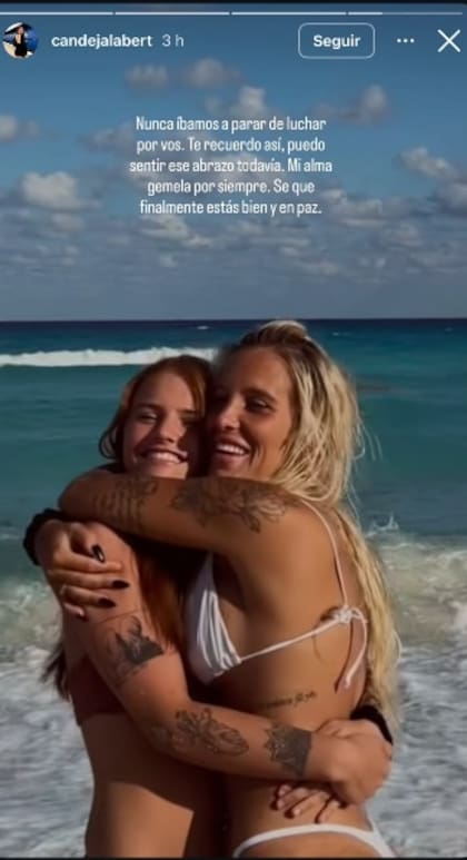 El mensaje de Camila, la hermana de Agostina Jalabert, tras la detención de su asesino